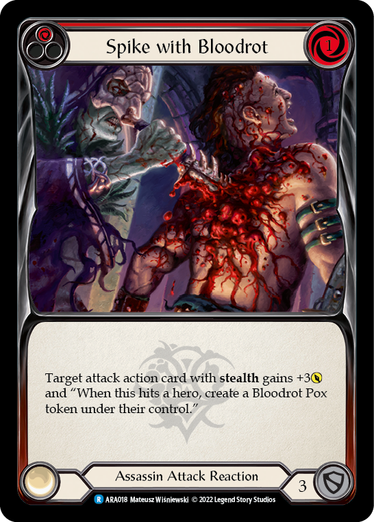 Spike with Bloodrot [ARA018] (Outsiders Arakni Blitz Deck) | Devastation Store