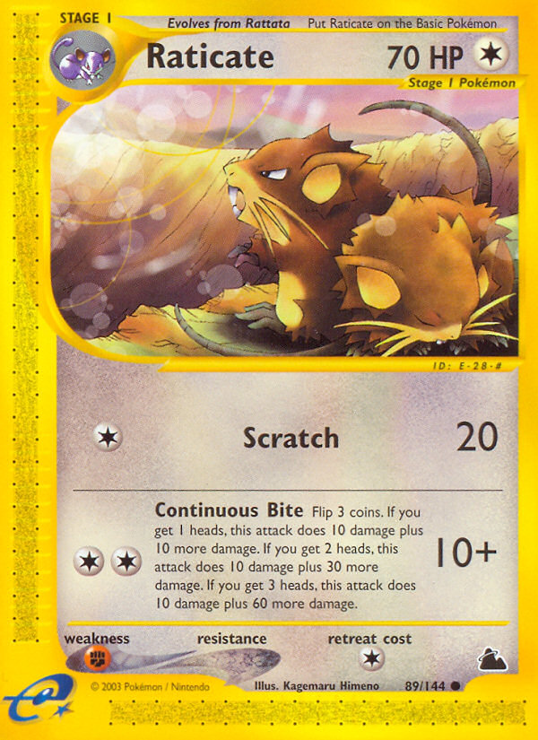 Raticate (89/144) [Skyridge] | Devastation Store