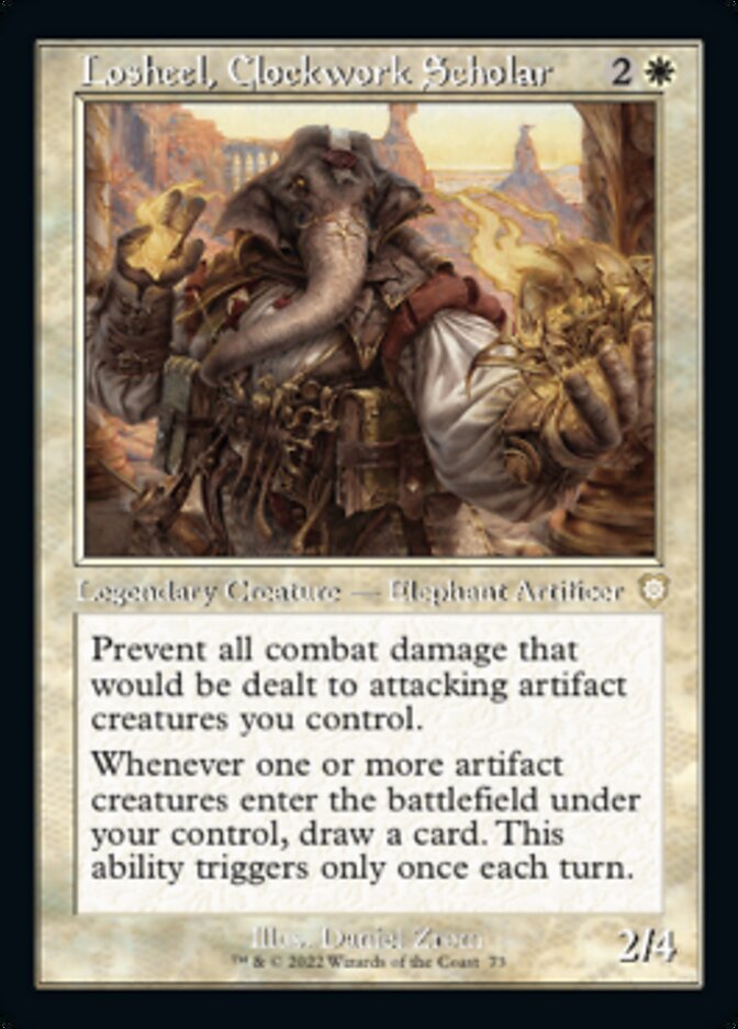 Losheel, Clockwork Scholar (Retro) [The Brothers' War Commander] | Devastation Store