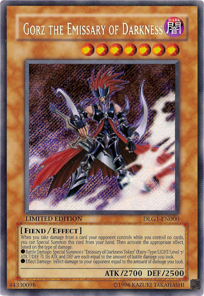 Gorz the Emissary of Darkness [DLG1-EN000] Secret Rare | Devastation Store