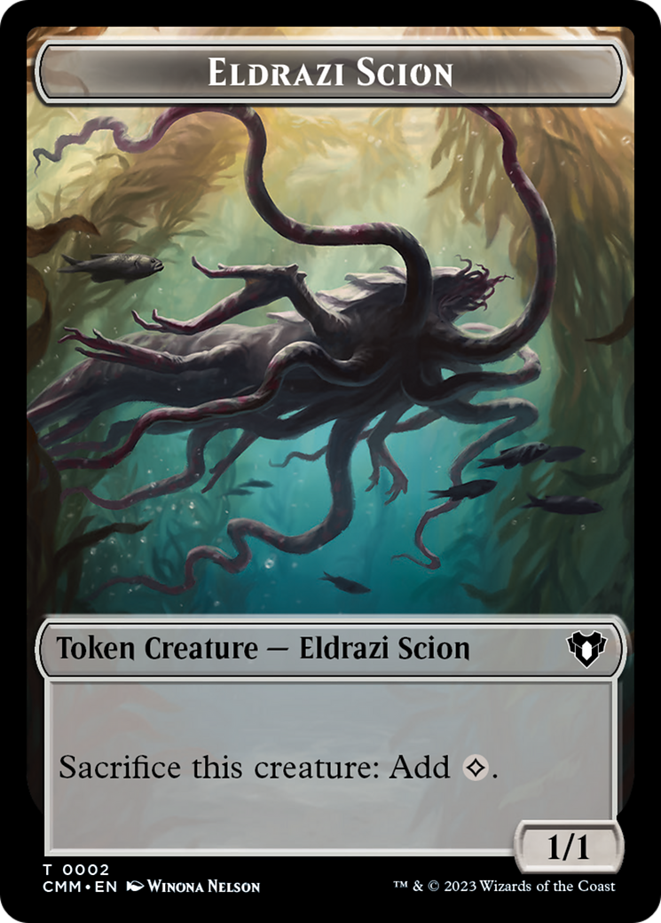 Eldrazi Scion // Spider Double-Sided Token [Commander Masters Tokens] | Devastation Store