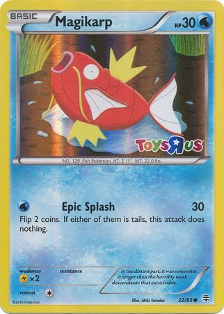 Magikarp (22/83) (Toys R Us Promo) [XY: Generations] | Devastation Store