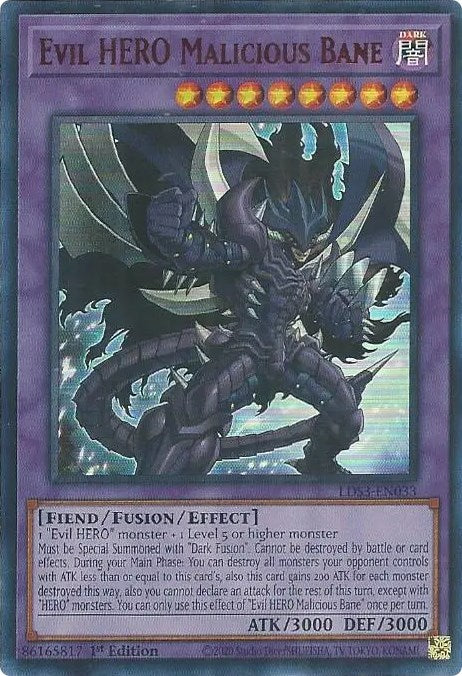 Evil HERO Malicious Bane (Red) [LDS3-EN033] Ultra Rare | Devastation Store