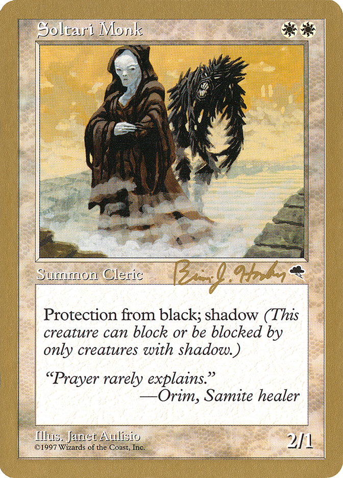 Soltari Monk (Brian Hacker) [World Championship Decks 1998] | Devastation Store