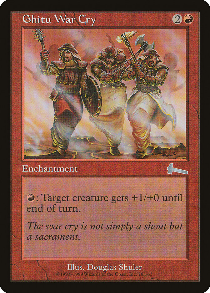 Ghitu War Cry [Urza's Legacy] | Devastation Store