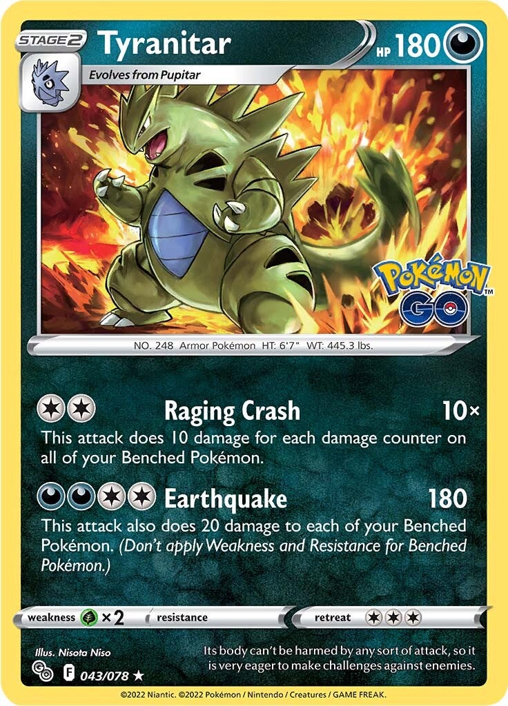 Tyranitar (043/078) [Pokémon GO] | Devastation Store