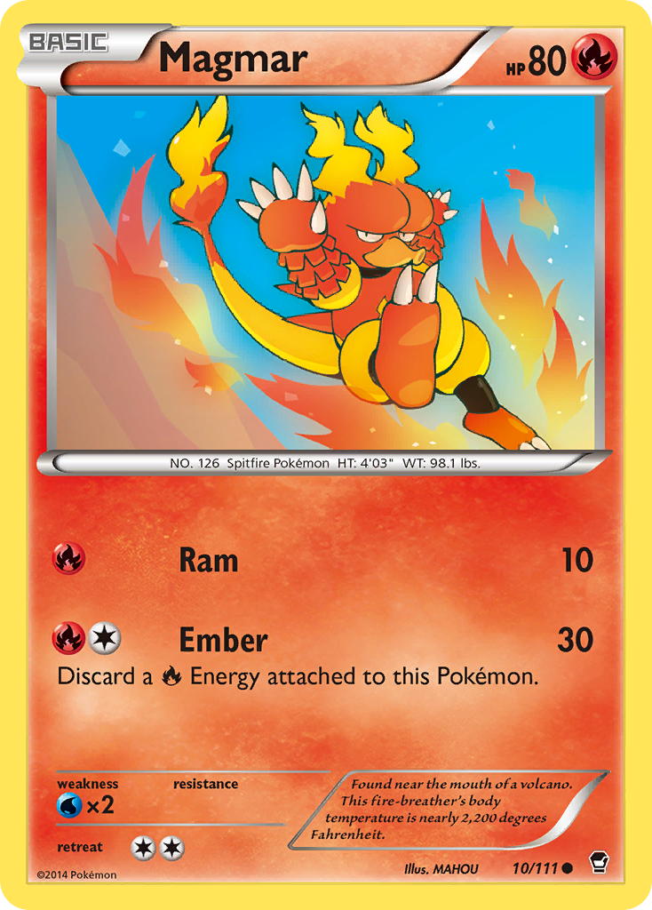 Magmar (10/111) [XY: Furious Fists] | Devastation Store