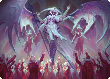 Atraxa, Grand Unifier Art Card [Phyrexia: All Will Be One Art Series] | Devastation Store