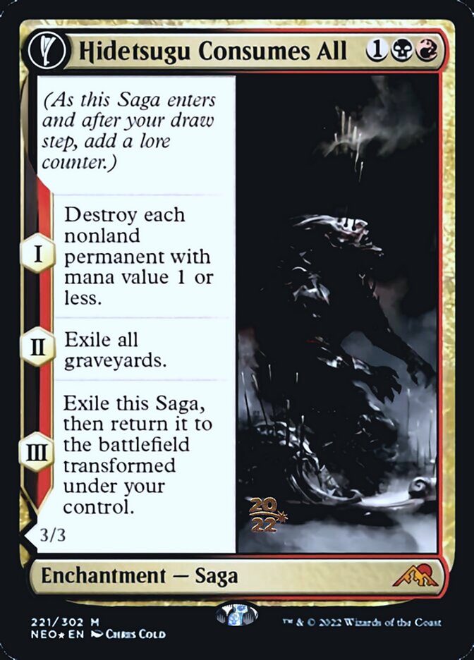 Hidetsugu Consumes All // Vessel of the All-Consuming [Kamigawa: Neon Dynasty Prerelease Promos] | Devastation Store