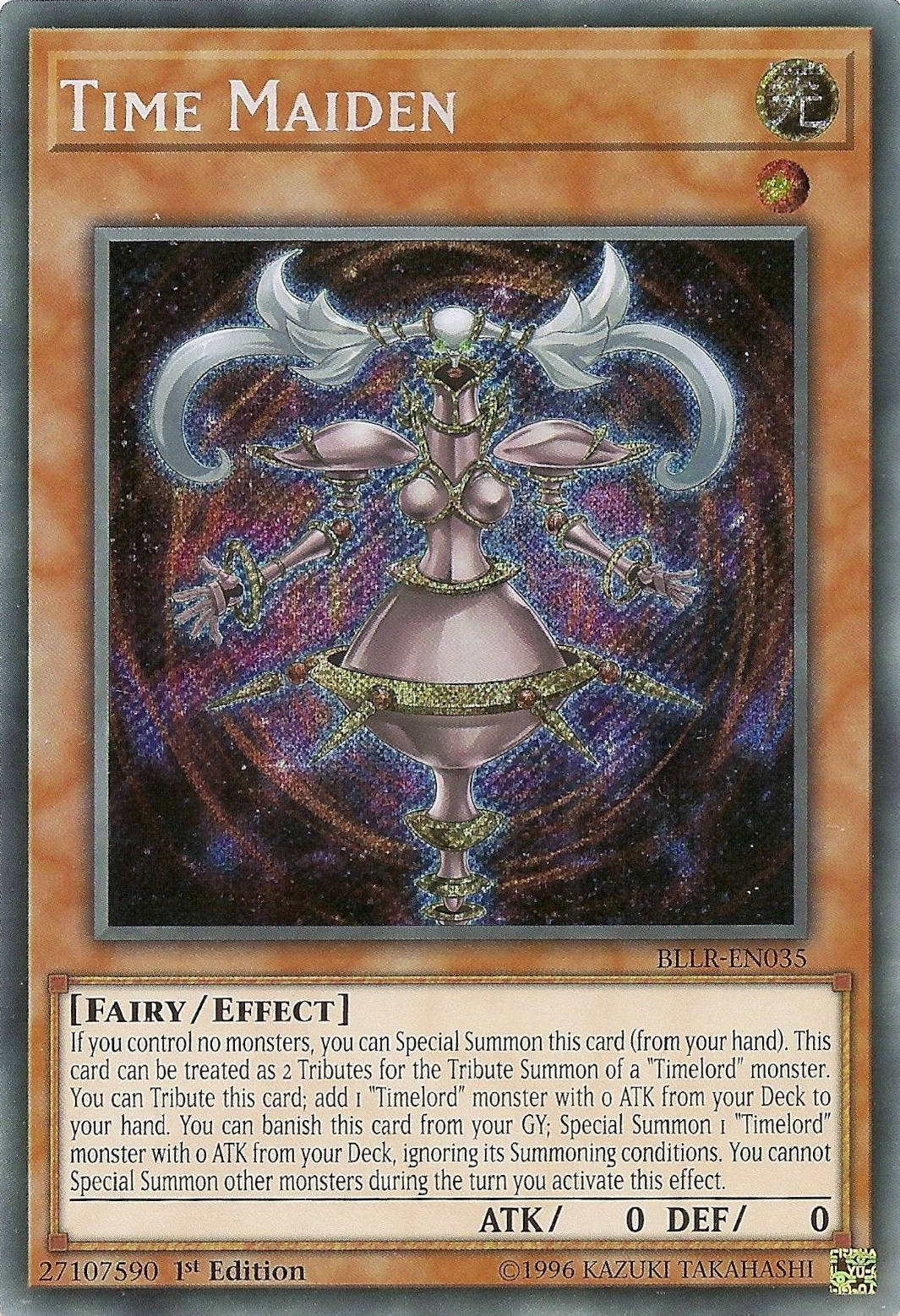 Time Maiden [BLLR-EN035] Secret Rare | Devastation Store