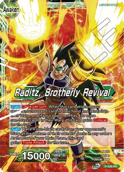 Raditz // Raditz, Brotherly Revival (P-338) [Saiyan Showdown Prerelease Promos] | Devastation Store