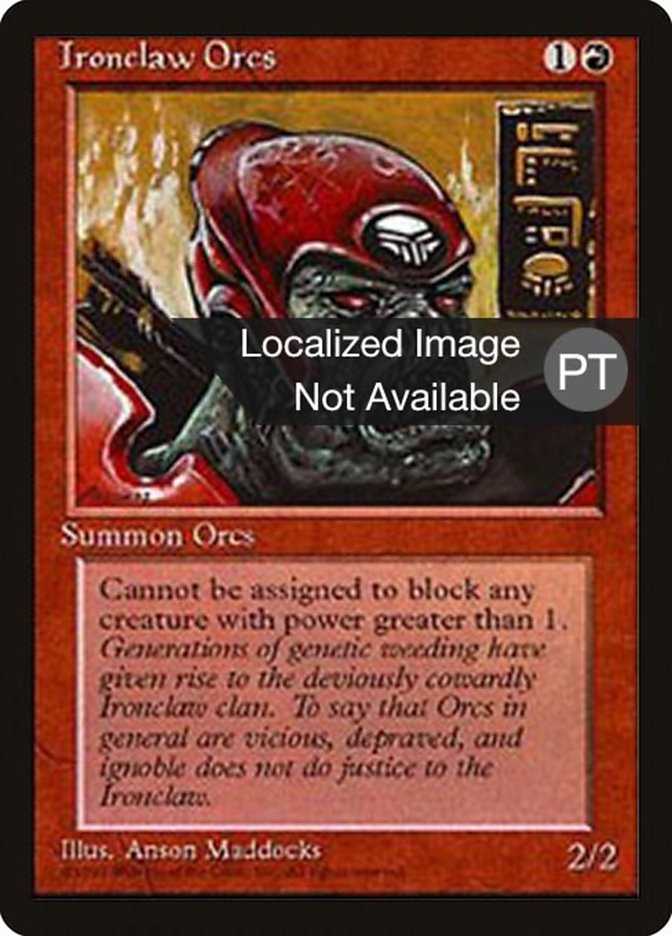 Ironclaw Orcs [Fourth Edition (Foreign Black Border)] | Devastation Store