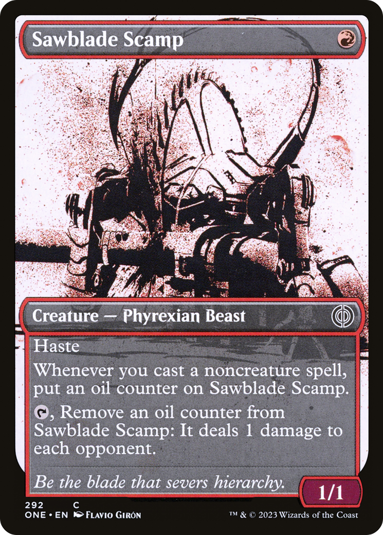 Sawblade Scamp (Showcase Ichor) [Phyrexia: All Will Be One] | Devastation Store