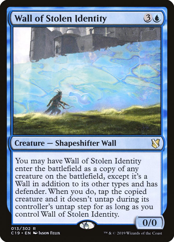 Wall of Stolen Identity [Commander 2019] | Devastation Store