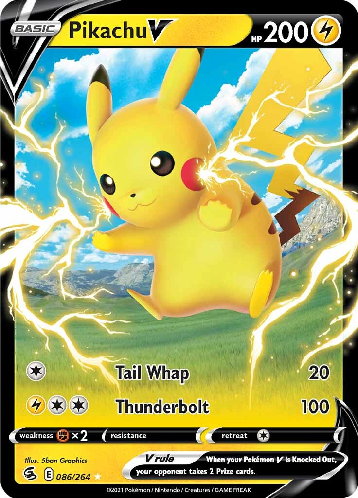 Pikachu V (086/264) [Sword & Shield: Fusion Strike] | Devastation Store