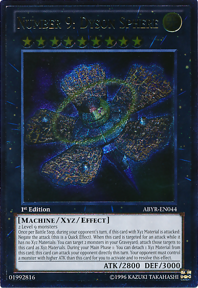 Number 9: Dyson Sphere (UTR) [ABYR-EN044] Ultimate Rare | Devastation Store