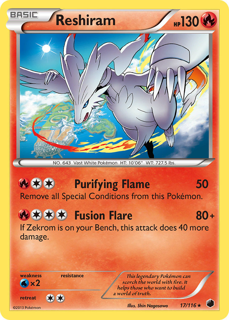 Reshiram (17/116) [Black & White: Plasma Freeze] | Devastation Store