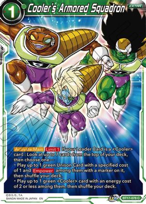 Cooler's Armored Squadron (BT17-078) [Ultimate Squad] | Devastation Store