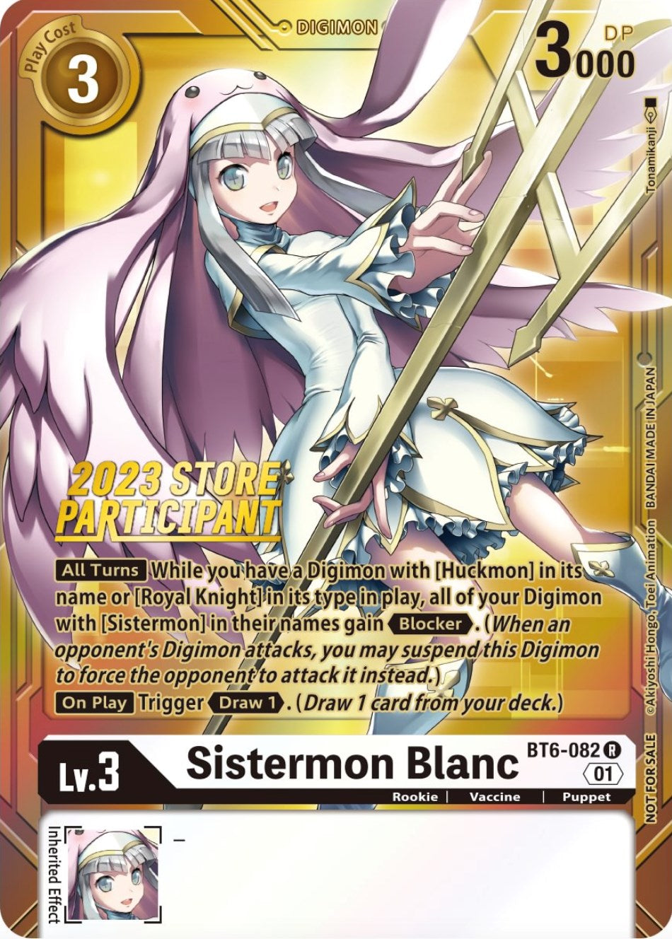 Sistermon Blanc [BT6-082] (2023 Store Participant) [Double Diamond Promos] | Devastation Store