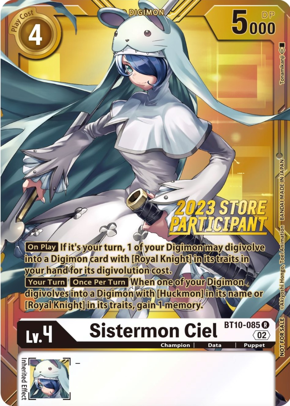 Sistermon Ciel [BT10-085] (2023 Store Participant) [Xros Encounter Promos] | Devastation Store