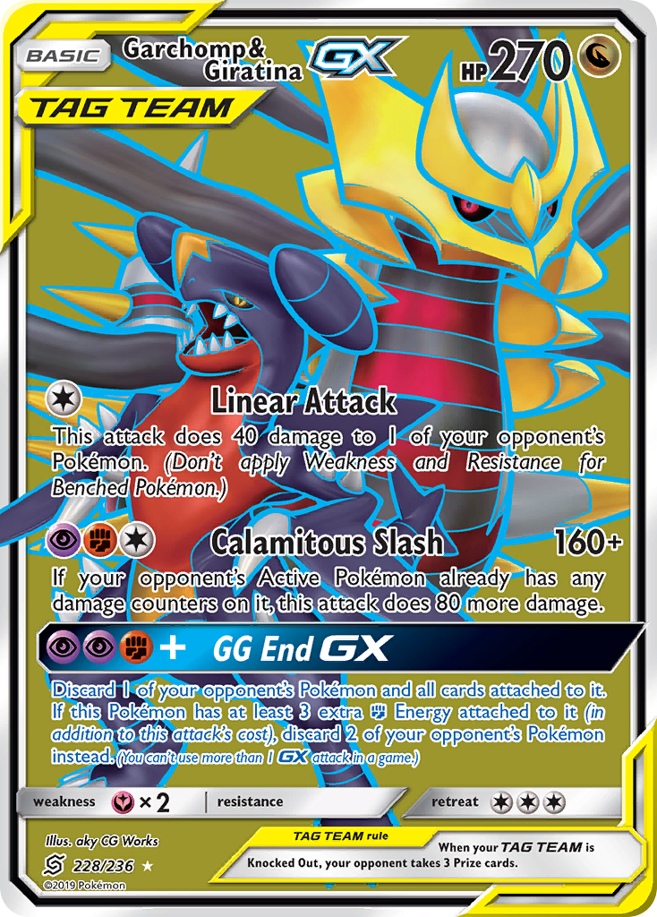 Garchomp & Giratina GX (228/236) [Sun & Moon: Unified Minds] | Devastation Store