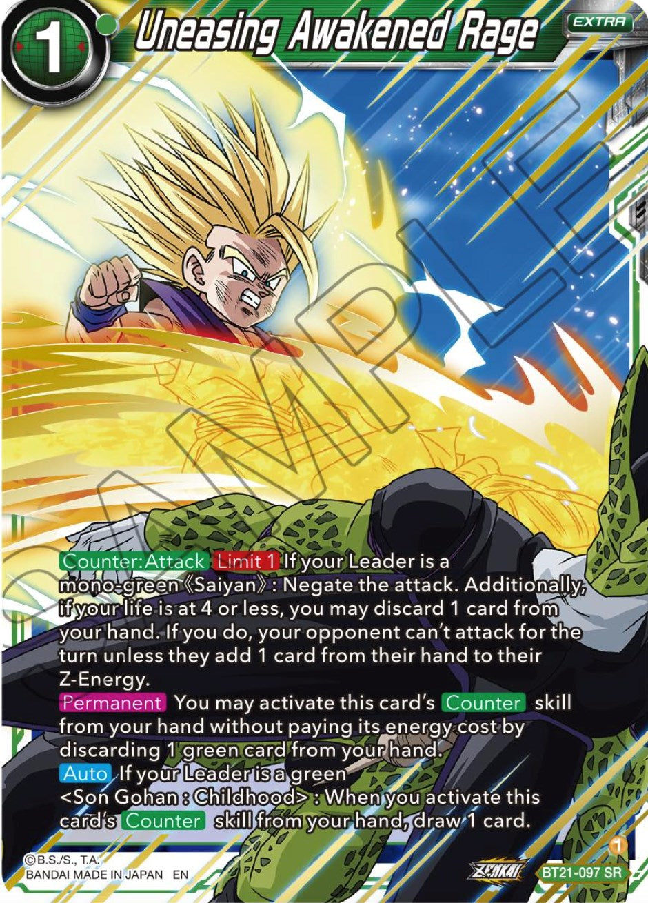 Uneasing Awakened Rage (BT21-097) [Wild Resurgence] | Devastation Store