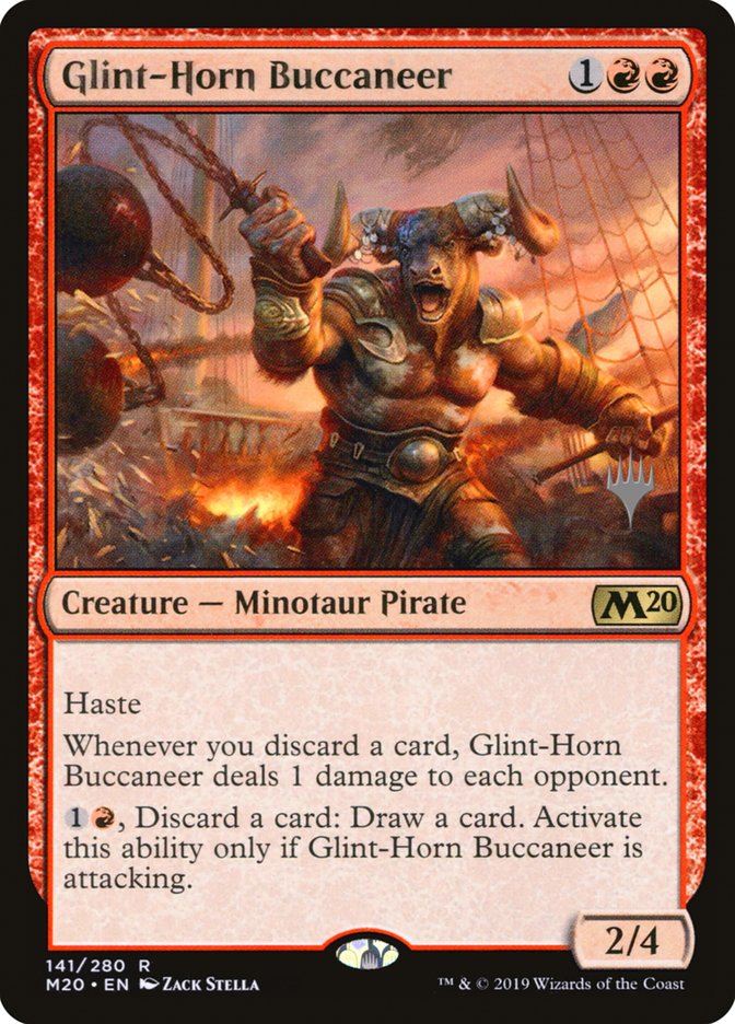 Glint-Horn Buccaneer (Promo Pack) [Core Set 2020 Promos] | Devastation Store