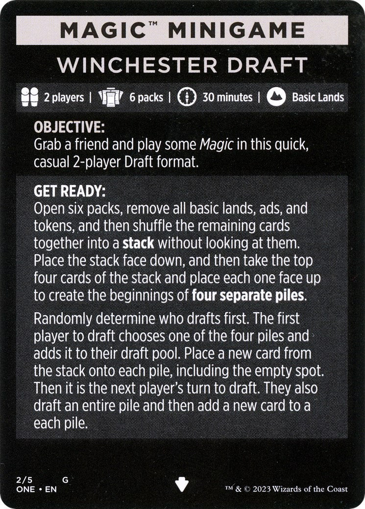 Winchester Draft (Magic Minigame) [Phyrexia: All Will Be One Minigame] | Devastation Store