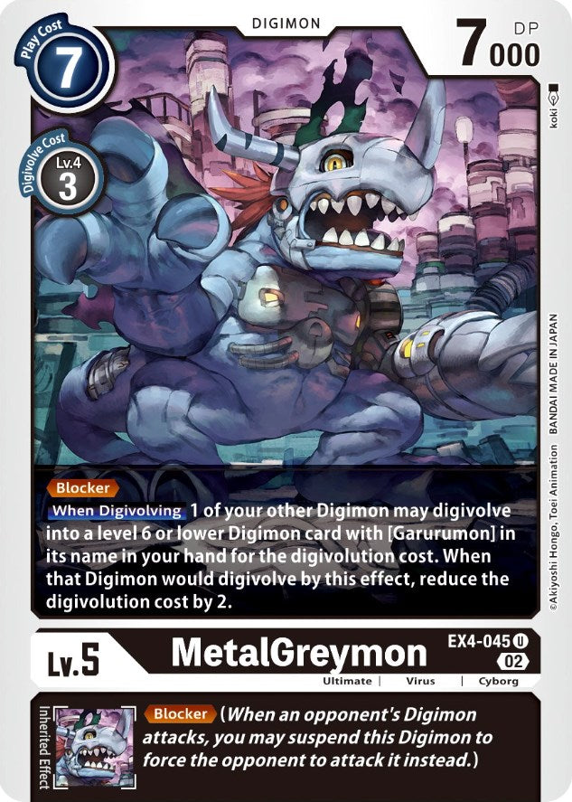 MetalGreymon [EX4-045] [Alternative Being Booster] | Devastation Store