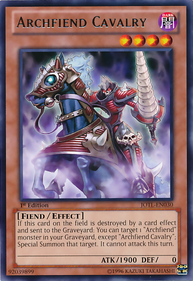 Archfiend Cavalry [JOTL-EN030] Rare | Devastation Store