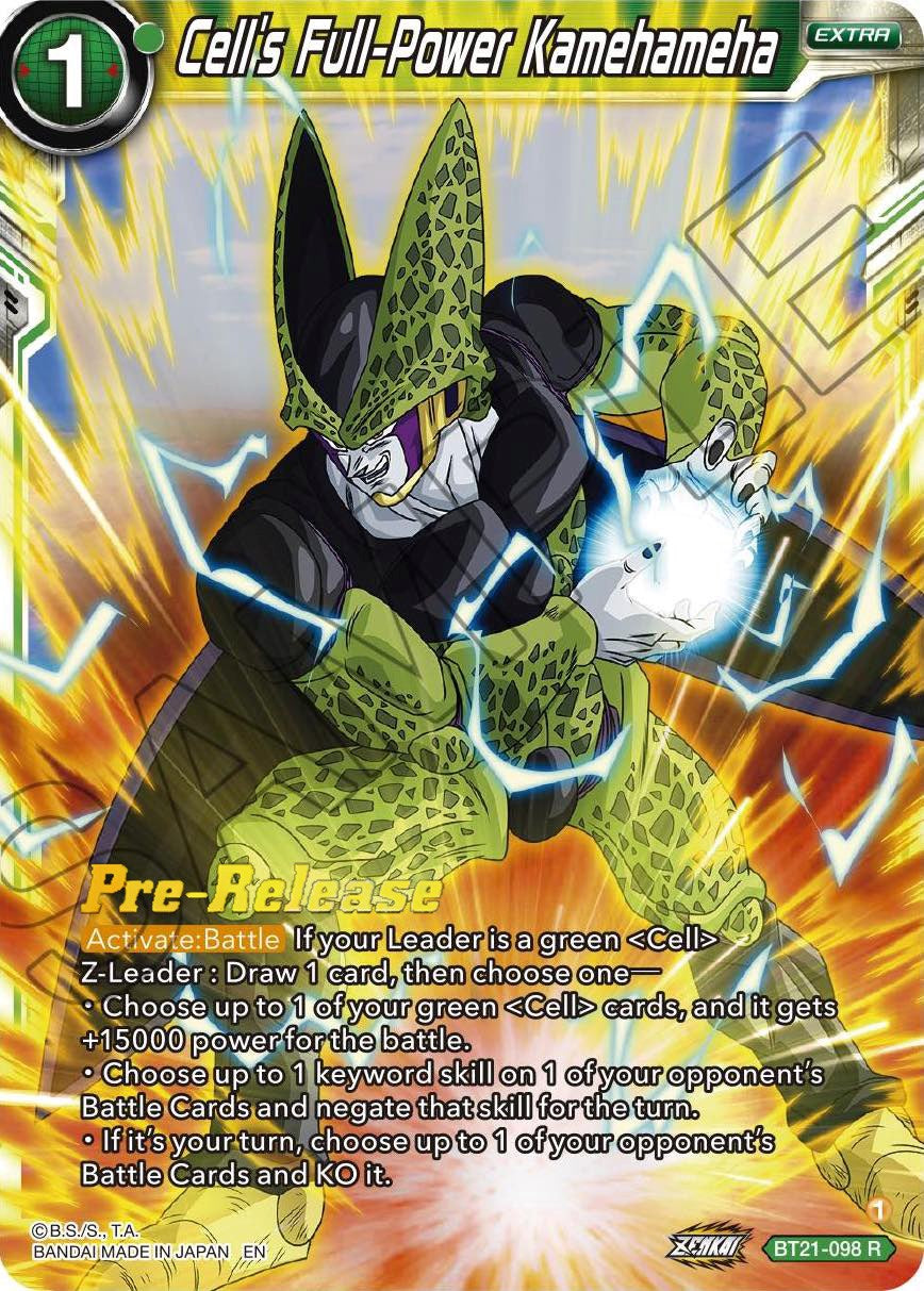 Cell's Full-Power Kamehameha (BT21-098) [Wild Resurgence Pre-Release Cards] | Devastation Store