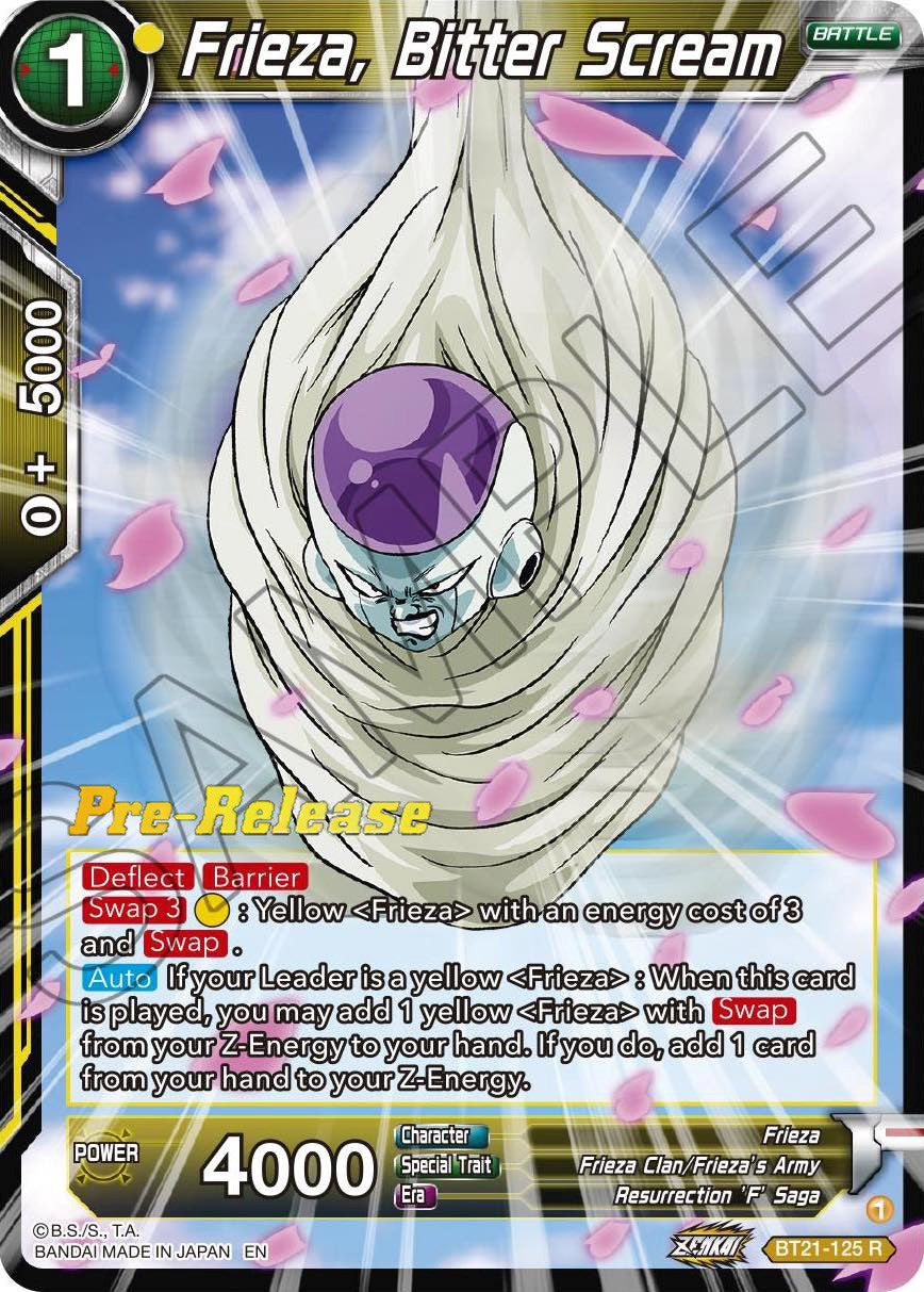 Frieza, Bitter Scream (BT21-125) [Wild Resurgence Pre-Release Cards] | Devastation Store