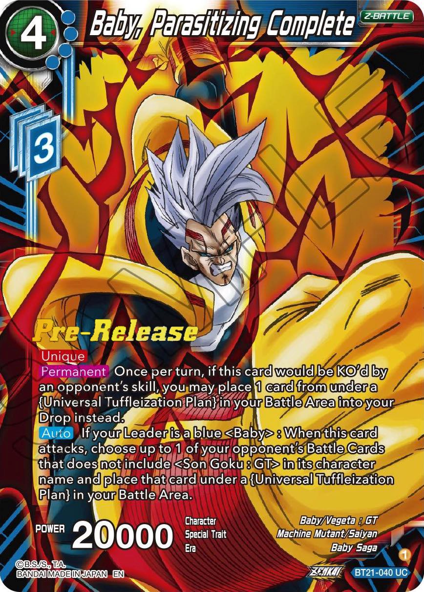Baby, Parasitizing Complete (BT21-040) [Wild Resurgence Pre-Release Cards] | Devastation Store