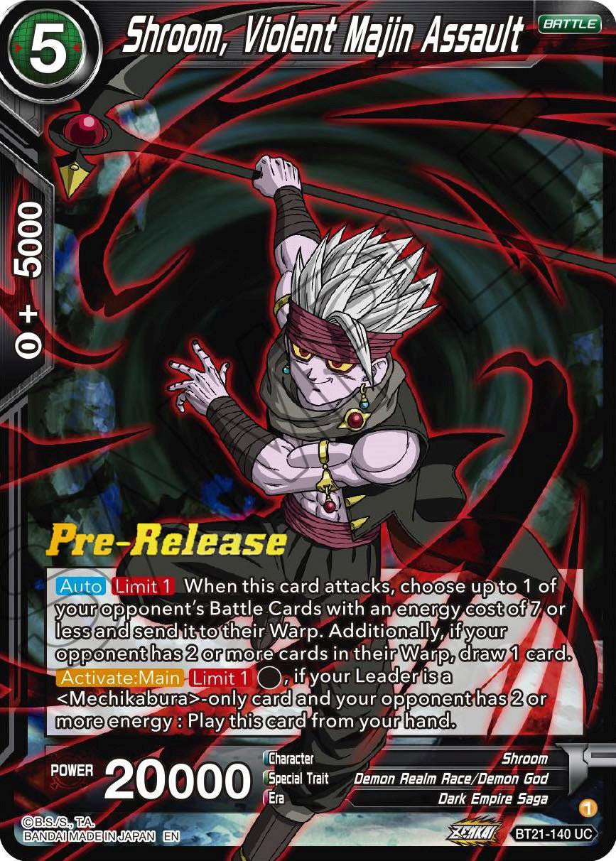 Shroom, Violent Majin Assault (BT21-140) [Wild Resurgence Pre-Release Cards] | Devastation Store