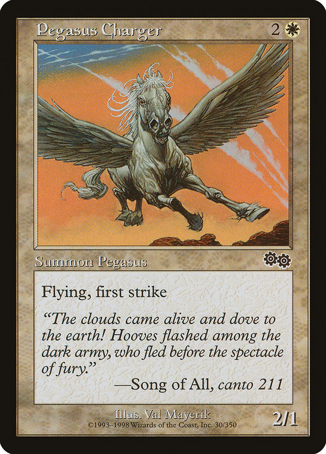 Pegasus Charger [Urza's Saga] | Devastation Store