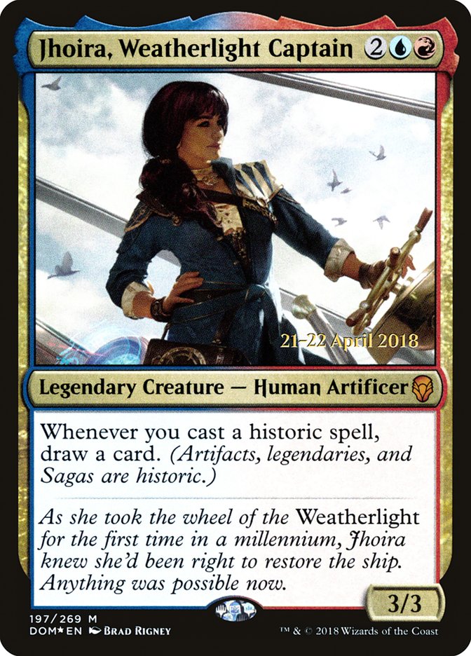 Jhoira, Weatherlight Captain  [Dominaria Prerelease Promos] - Devastation Store | Devastation Store