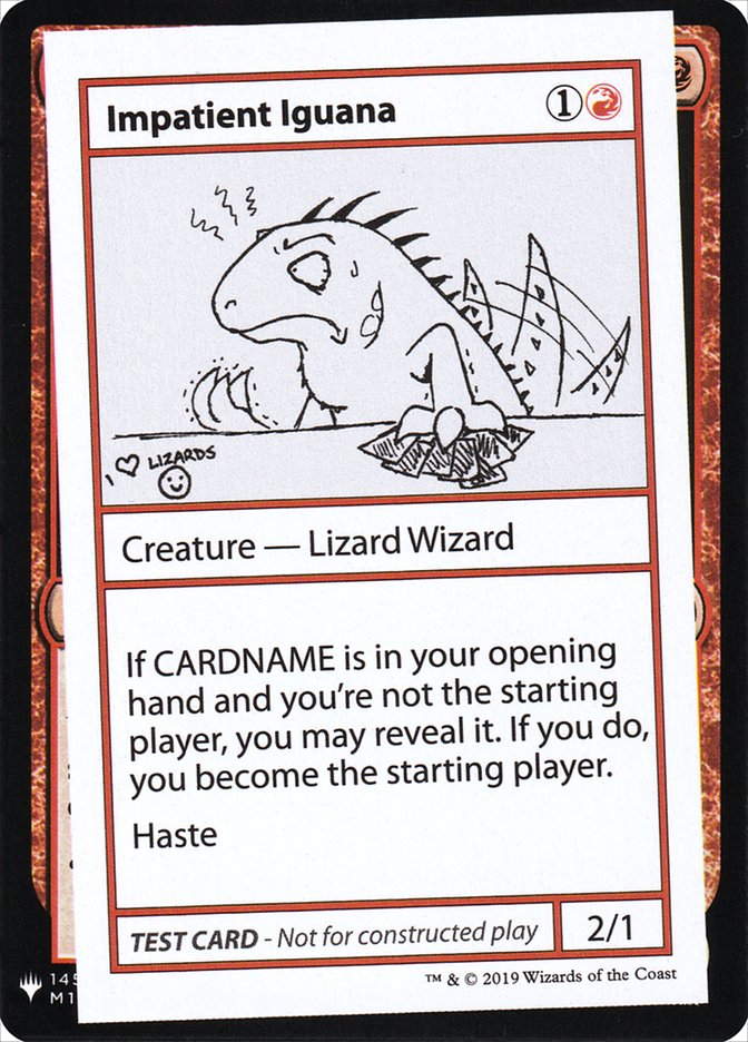 Impatient Iguana [Mystery Booster Playtest Cards] | Devastation Store