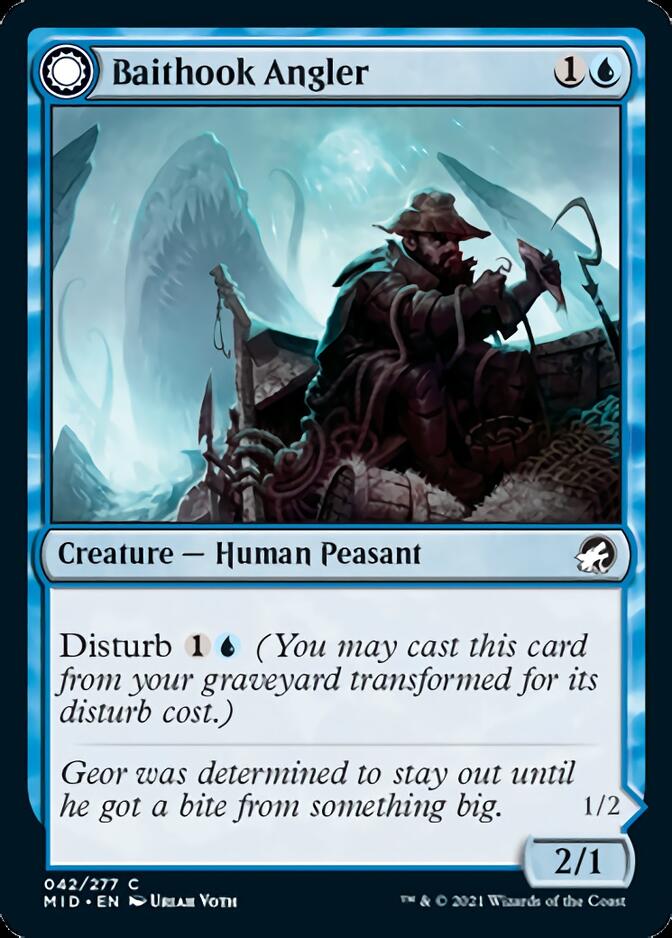 Baithook Angler // Hook-Haunt Drifter [Innistrad: Midnight Hunt] | Devastation Store