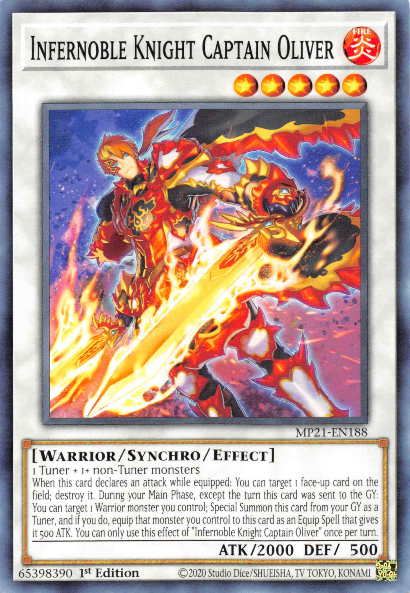 Infernoble Knight Captain Oliver [MP21-EN188] Common | Devastation Store