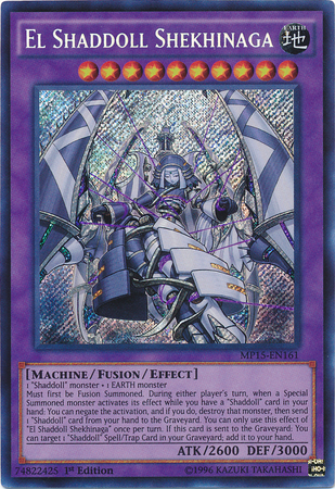 El Shaddoll Shekhinaga [MP15-EN161] Secret Rare | Devastation Store