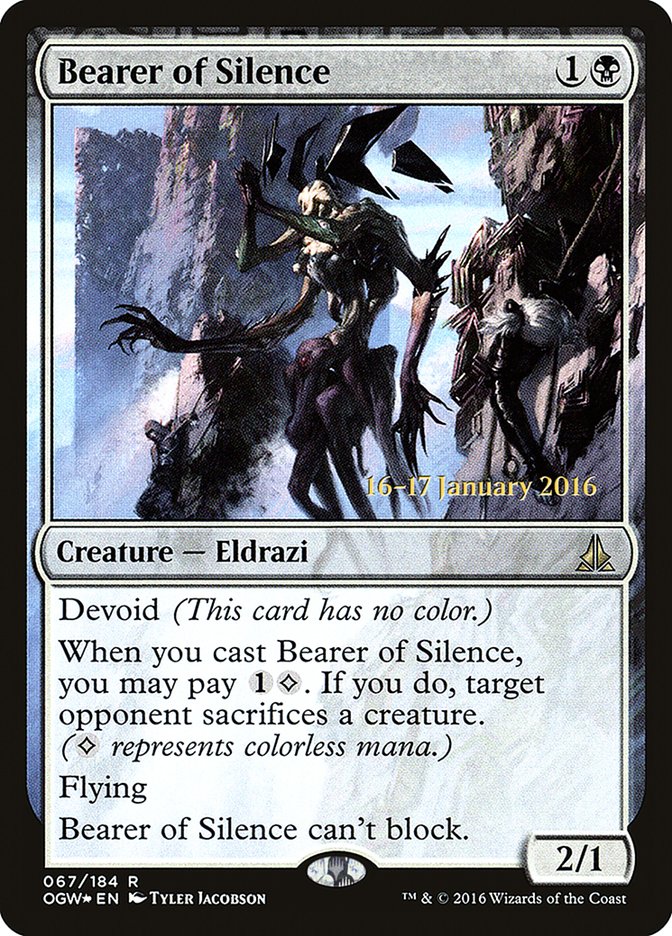 Bearer of Silence [Oath of the Gatewatch Prerelease Promos] - Devastation Store | Devastation Store