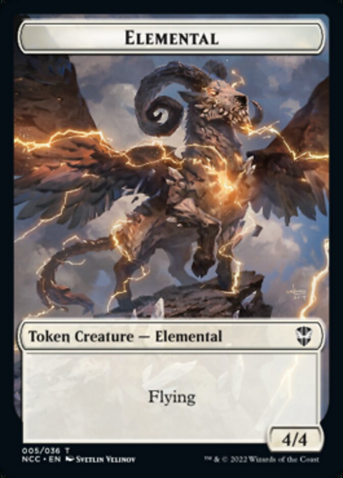 Clue // Elemental (005) Double-sided Token [Streets of New Capenna Commander Tokens] | Devastation Store