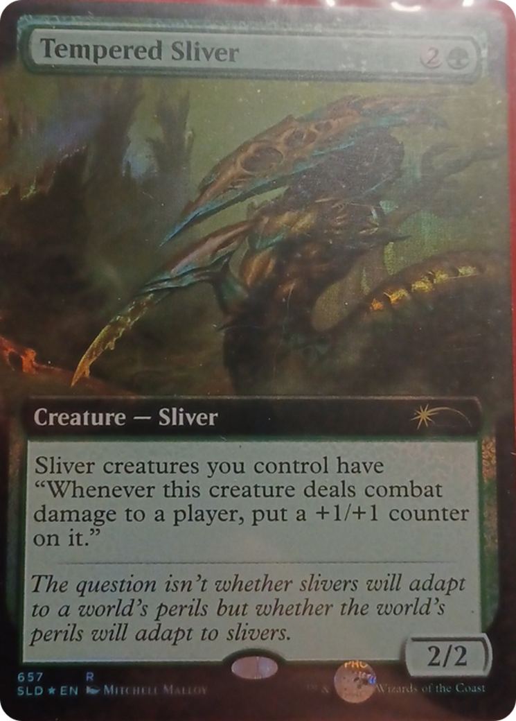 Tempered Sliver (Extended Art) [Secret Lair Drop Promos] | Devastation Store