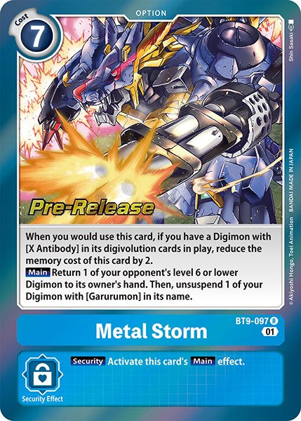 Metal Storm [BT9-097] [X Record Pre-Release Promos] | Devastation Store