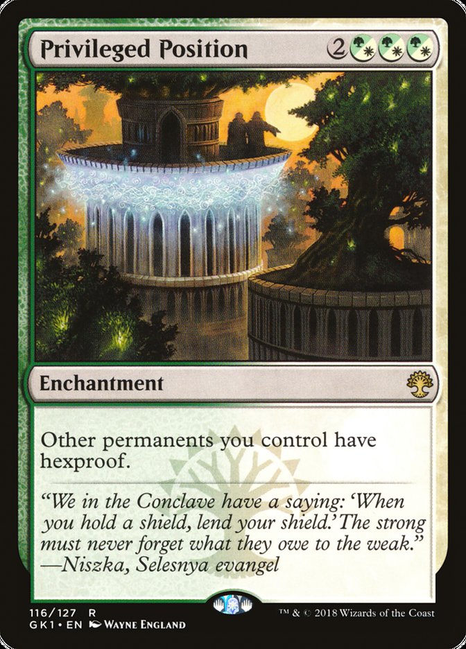 Privileged Position [Guilds of Ravnica Guild Kit] | Devastation Store
