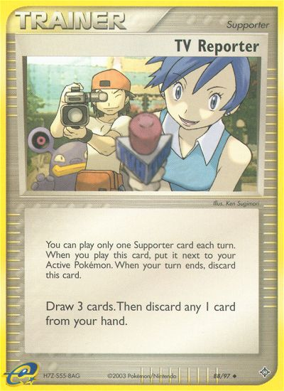 TV Reporter (88/97) [EX: Dragon] | Devastation Store