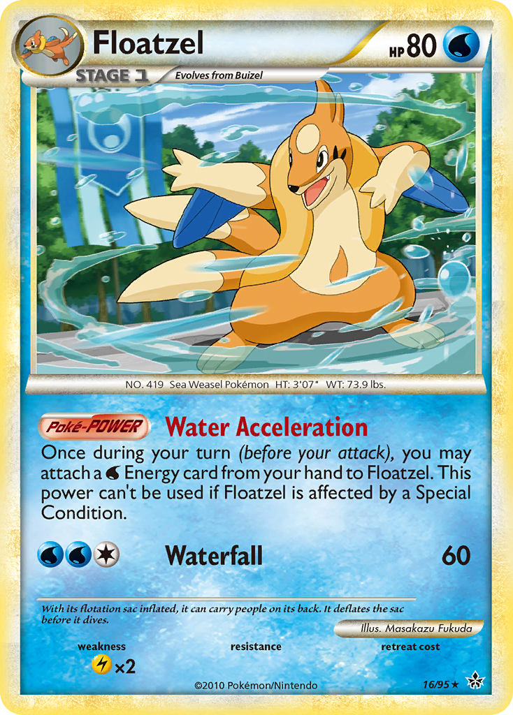 Floatzel (16/95) [HeartGold & SoulSilver: Unleashed] | Devastation Store