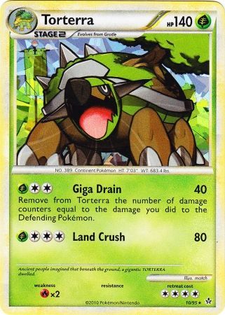 Torterra (10/95) (Cracked Ice Holo) [HeartGold & SoulSilver: Unleashed] | Devastation Store