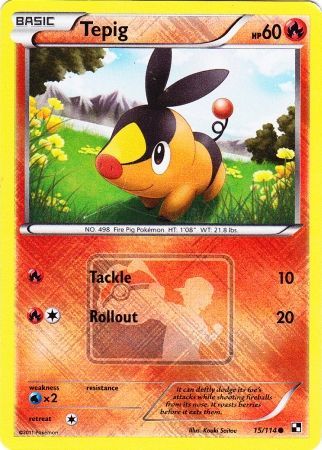 Tepig (15/114) (League Promo) [Black & White: Base Set] | Devastation Store