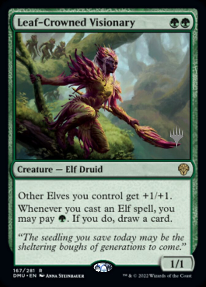 Leaf-Crowned Visionary (Promo Pack) [Dominaria United Promos] | Devastation Store